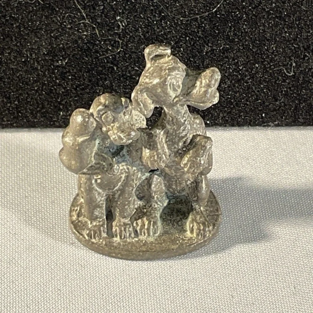 Vintage Disney Miniature Pewter Figurines Lot Dumbo Pinocchio Peter Pan Alice TV